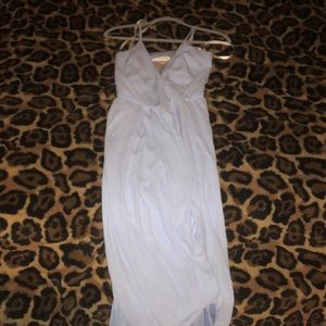 David’s bridal size 6 light blue bridesmaid dress